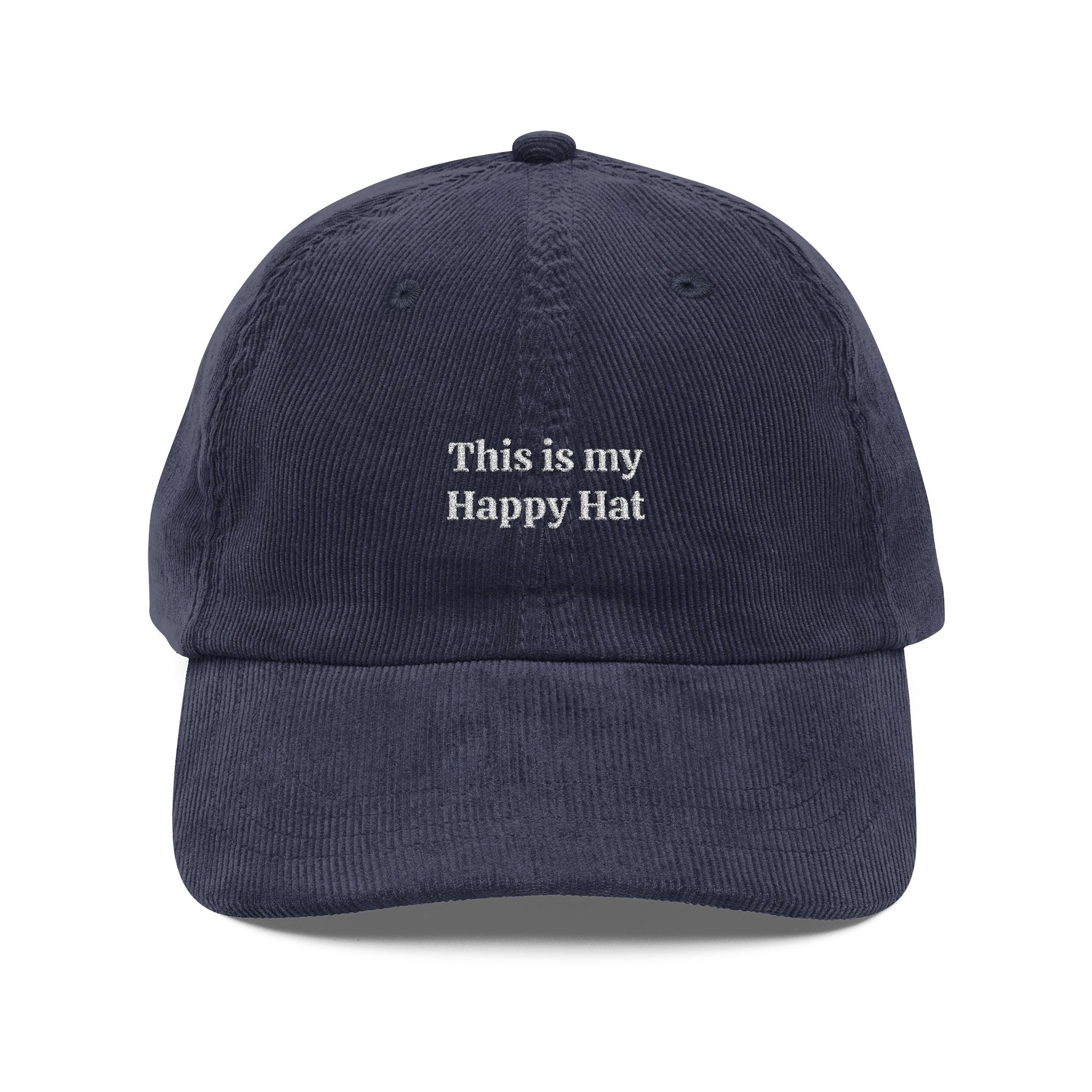This is my Happy Hat - Vintage Corduroy Cap